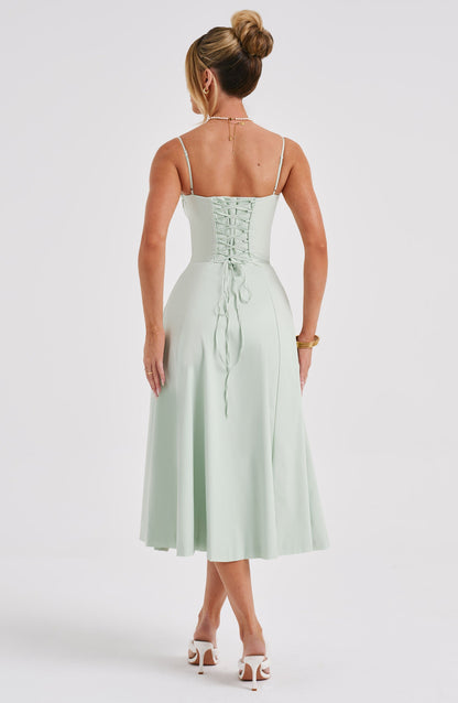 Vestido Midi Deanna - Salvia