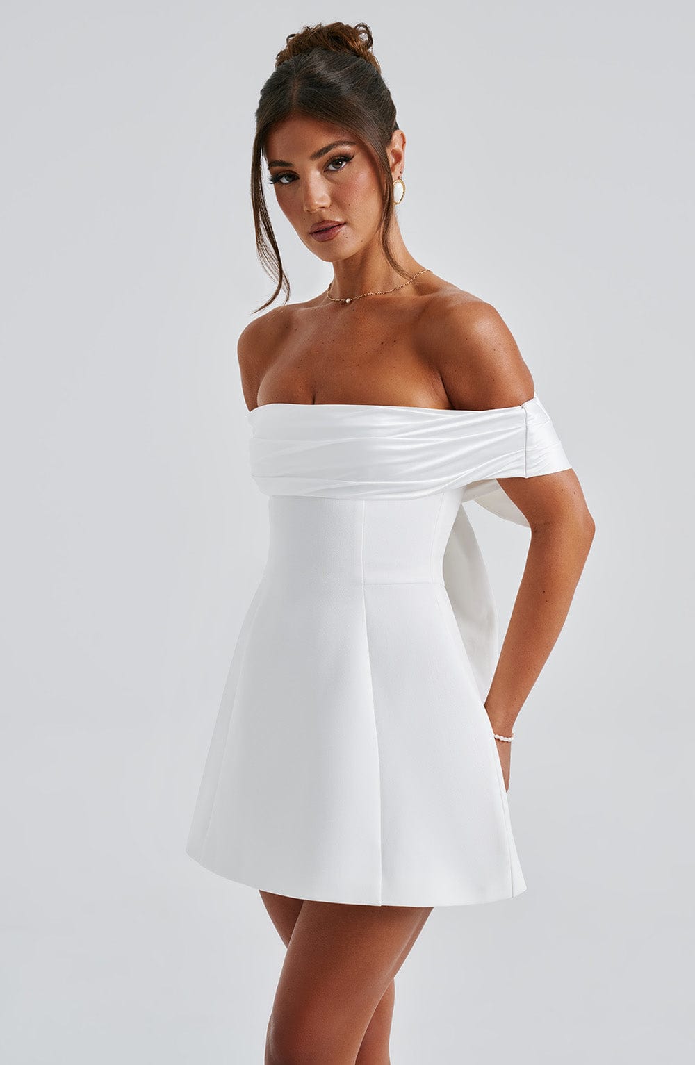 Vestido Mini Delta - Marfil