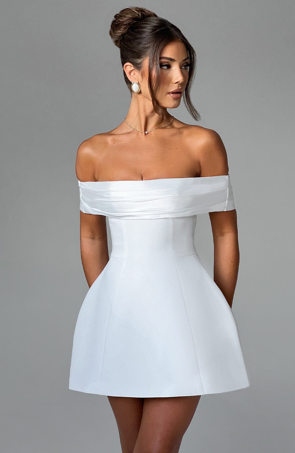 Vestido Mini Delta - Marfil