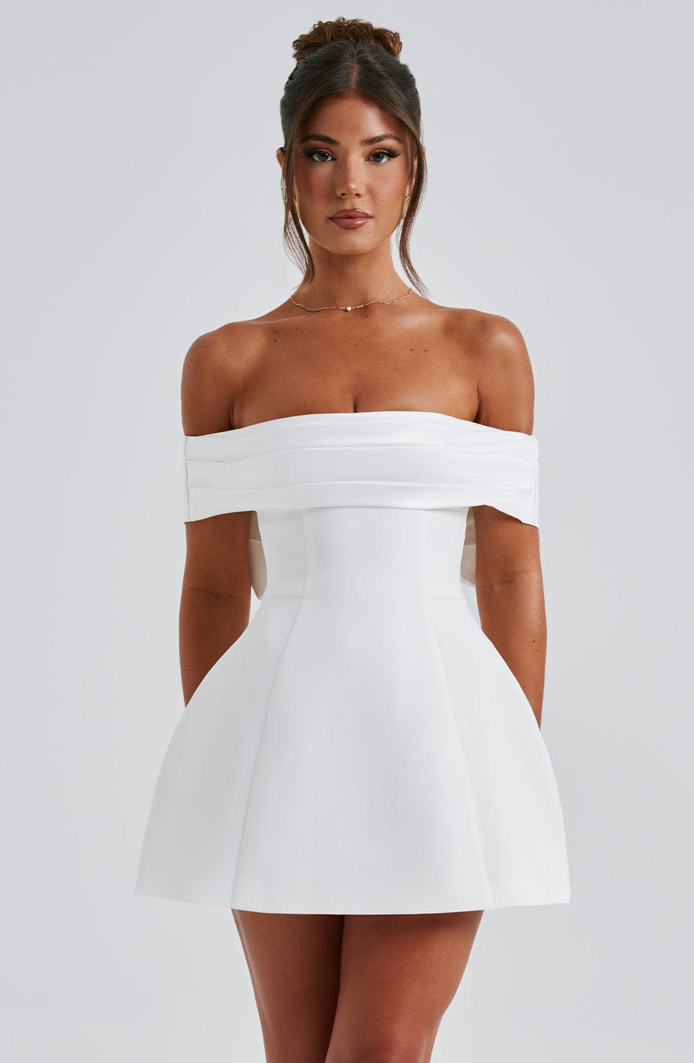 Vestido Mini Delta - Marfil
