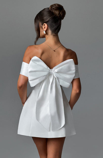 Vestido Mini Delta - Marfil