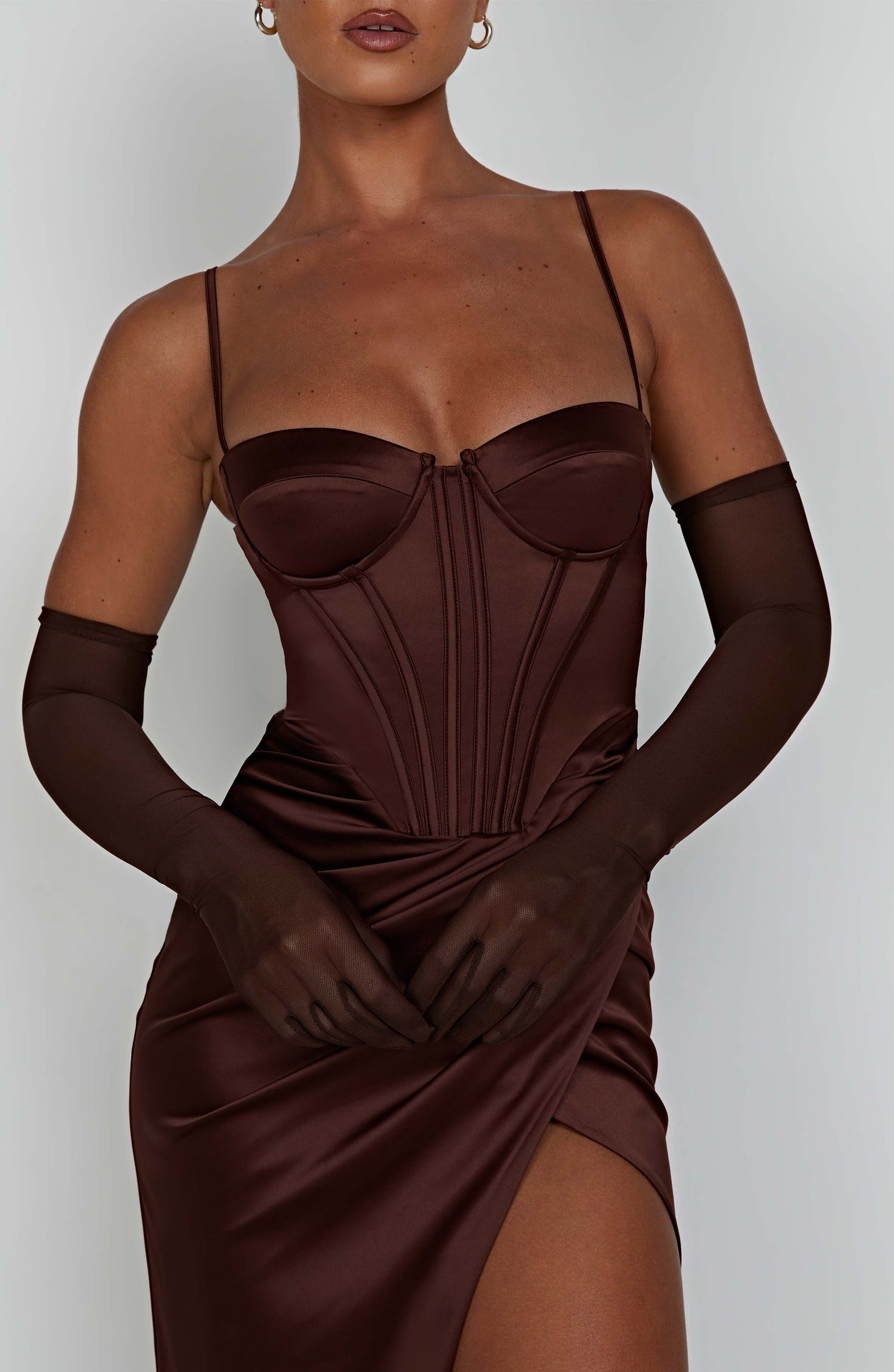 Vestido Maxi Despina - Chocolate