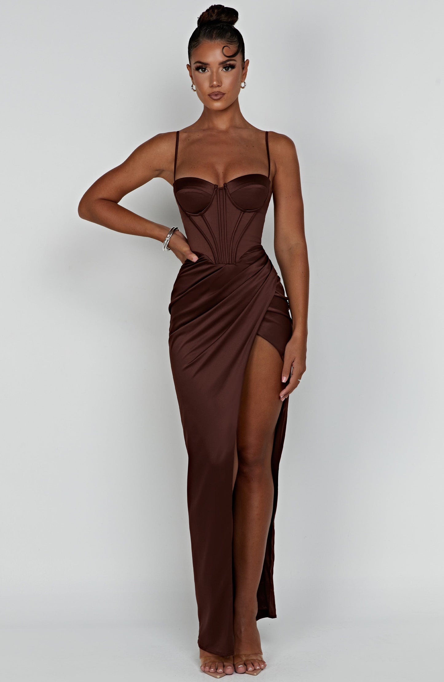 Vestido Maxi Despina - Chocolate