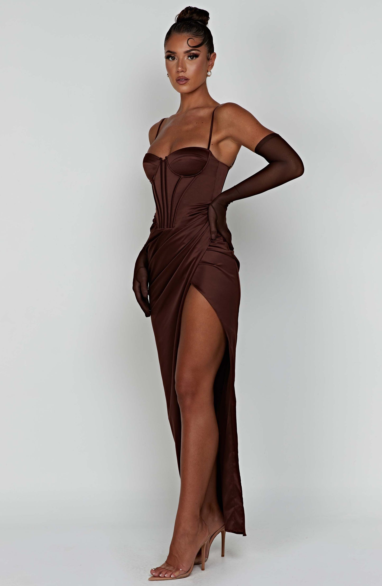 Vestido Maxi Despina - Chocolate