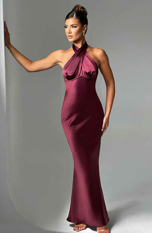 Vestido Maxi Dimitra - Burdeos