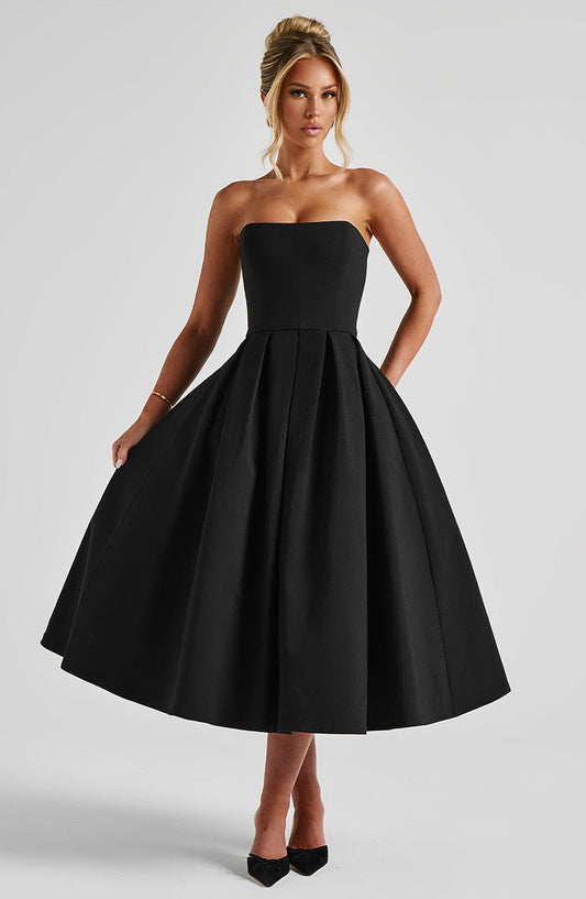 Vestido Midi Edith - Negro