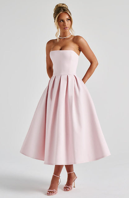 Vestido Midi Edith - Rosa