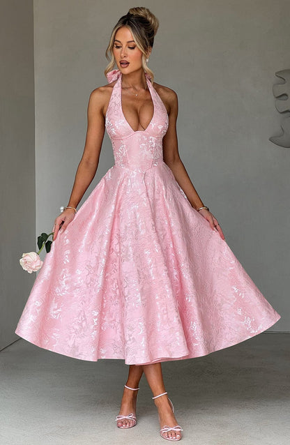 Vestido Midi Effie - Rosa Claro