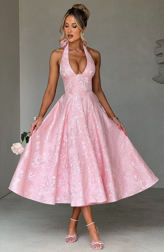 Vestido Midi Effie - Rosa Claro