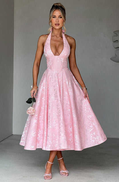 Vestido Midi Effie - Rosa Claro