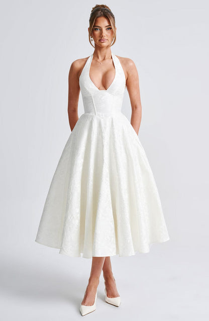 Vestido Midi Effie - Marfil