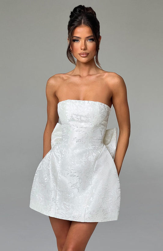 Vestido Mini Elenora - Marfil