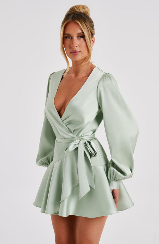 Vestido Mini Ellis - Salvia
