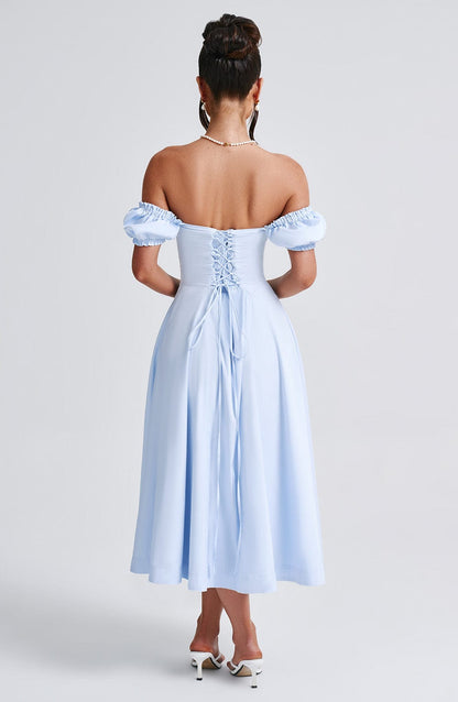 Vestido Midi Elora - Azul