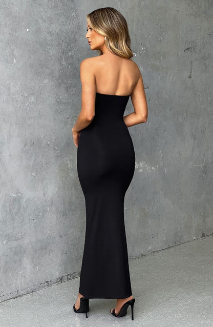 Vestido Midi Emery - Negro Azabache