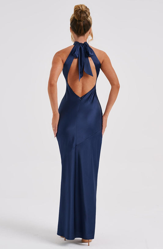 Vestido Maxi Etta - Azul Marino