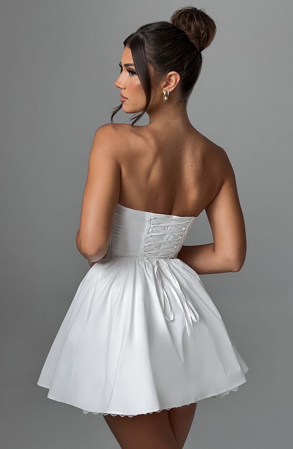 Vestido Mini Evie - Marfil