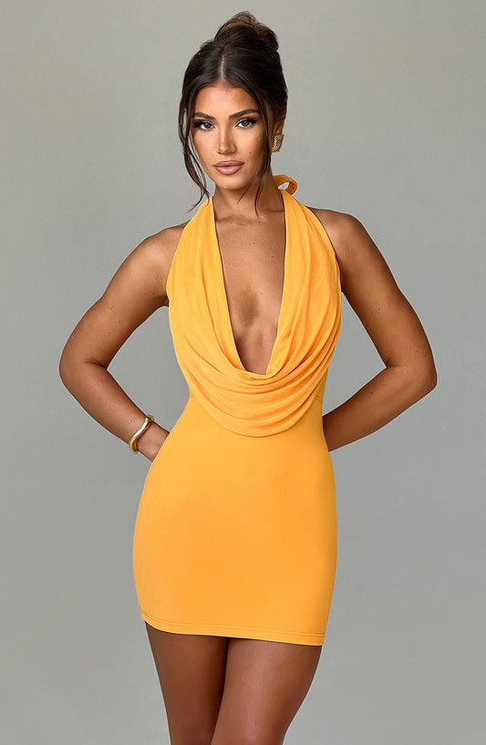 Vestido Mini Fallon - Mandarina