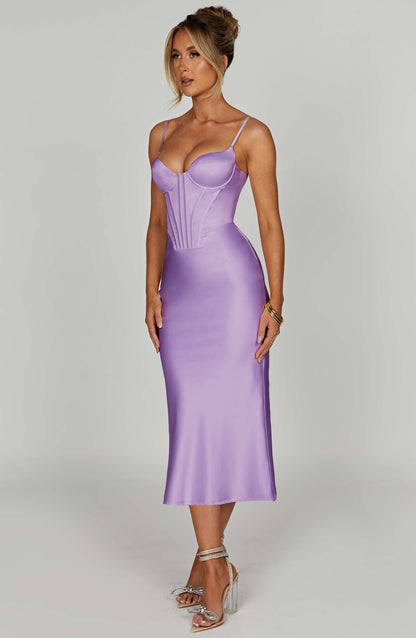 Vestido Midi Farrah - Morado