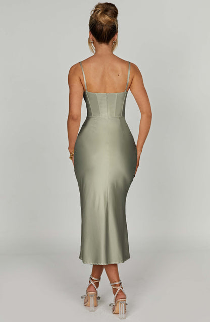 Vestido Midi Farrah - Salvia
