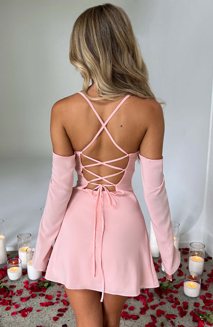 Vestido Mini Fiona - Rosa Empolvado
