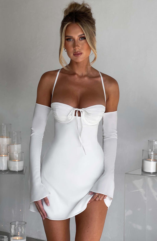 Vestido Mini Fiona - Marfil