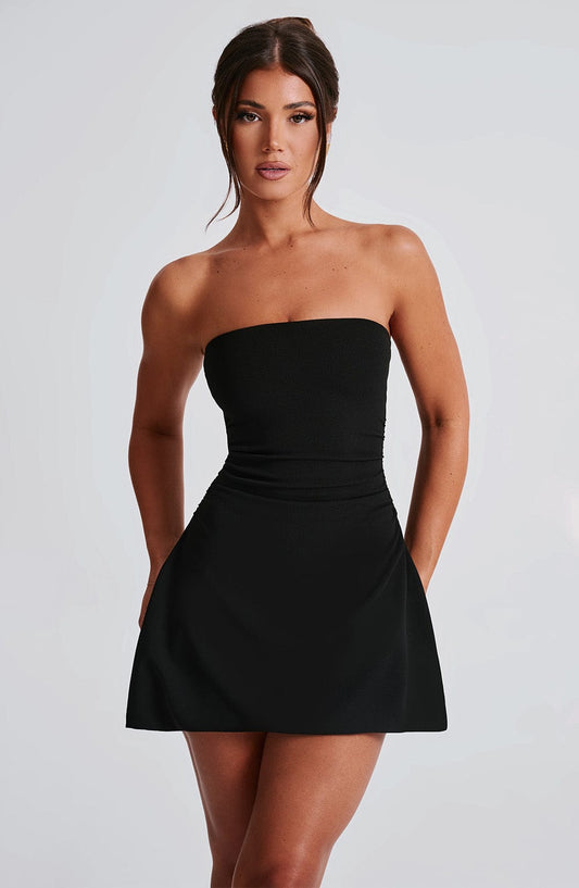 Vestido Mini Fleur - Negro