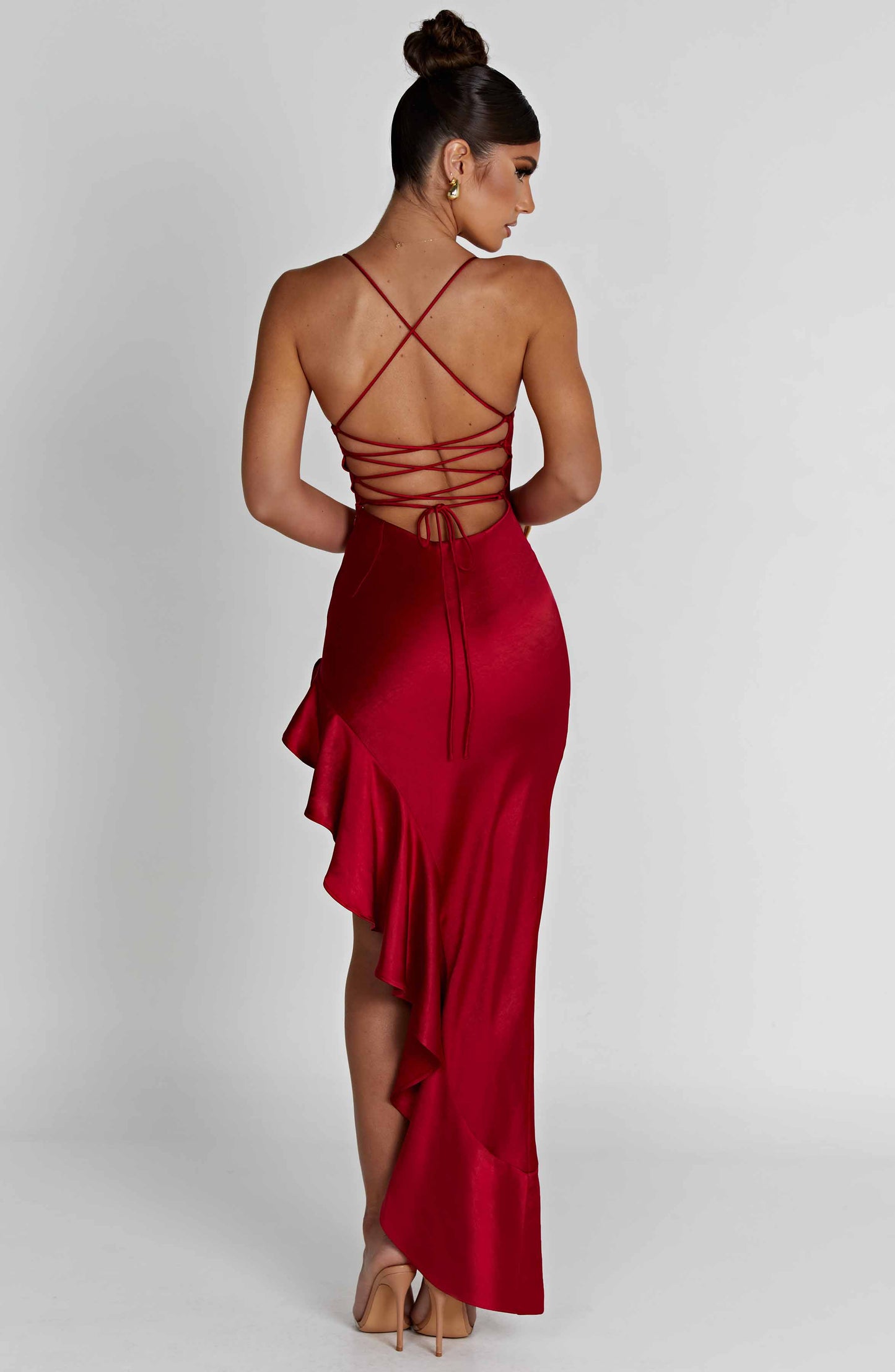 Vestido Midi Flora - Rojo