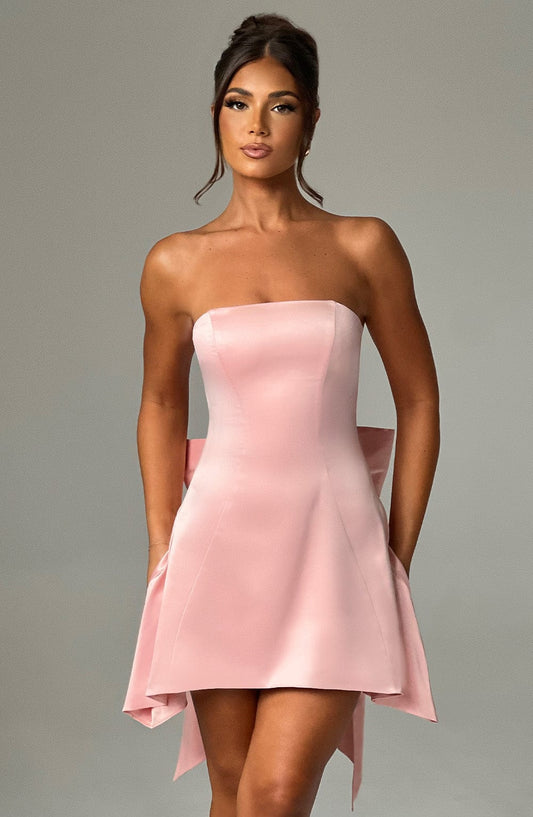 Vestido Mini Freja - Rosa claro