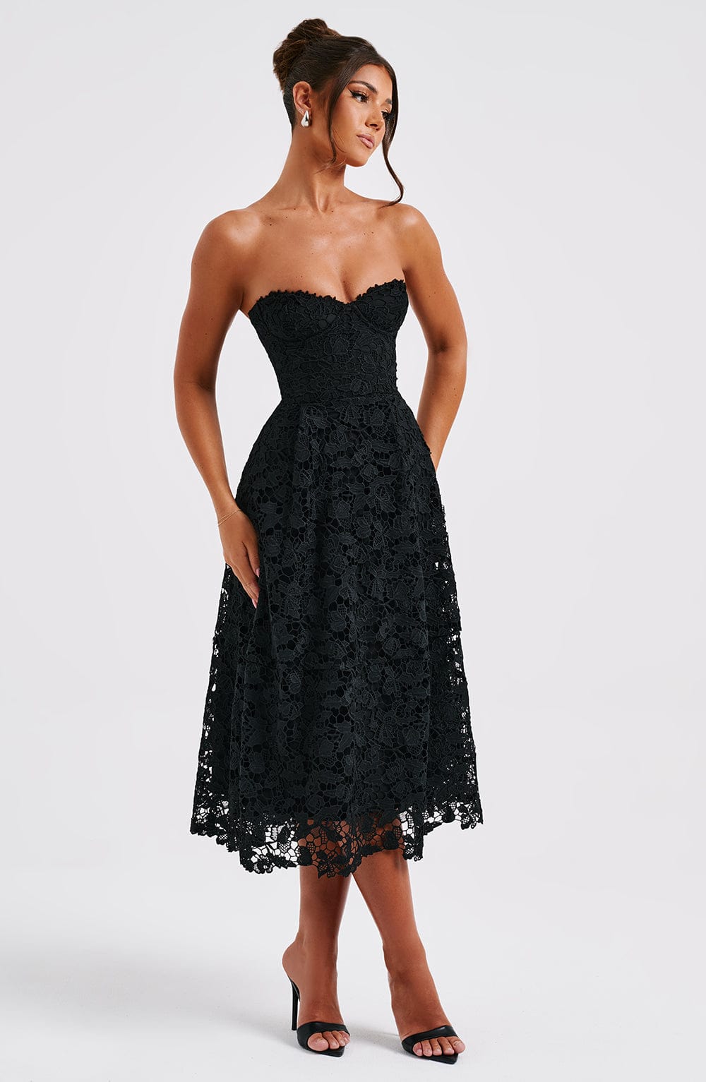 Vestido Midi Ishani - Negro