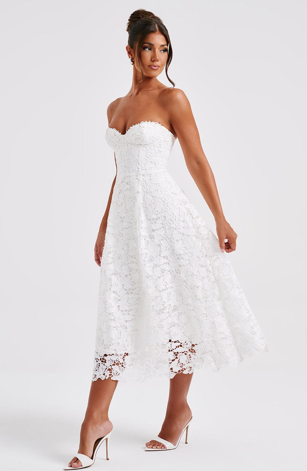 Vestido Midi Ishani - Marfil