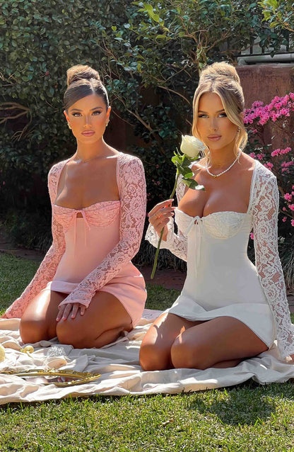 Vestido Mini Jacinta - Rosa Claro