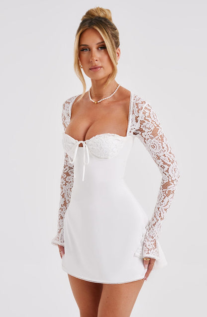 Vestido Mini Jacinta - Marfil