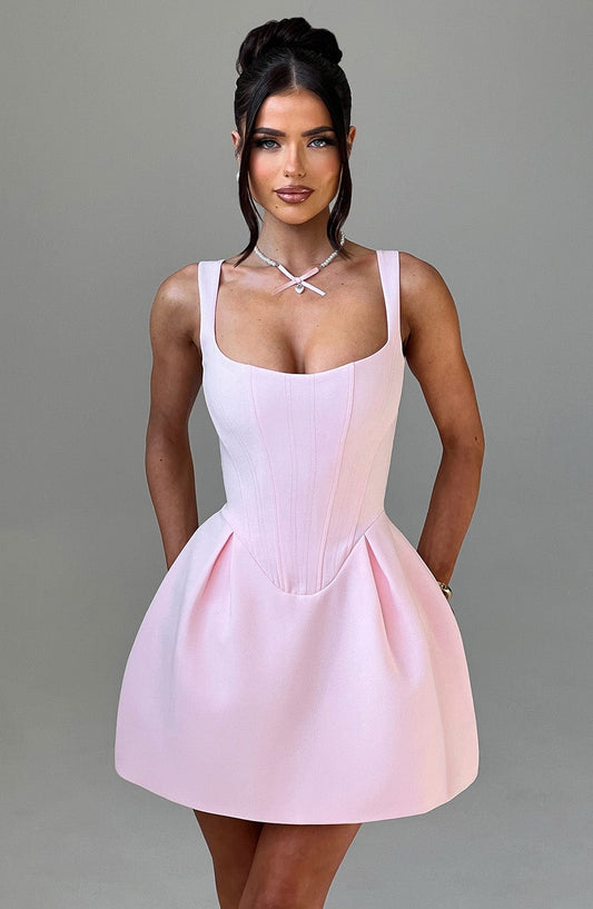 Vestido Mini Janiyah - Rosa