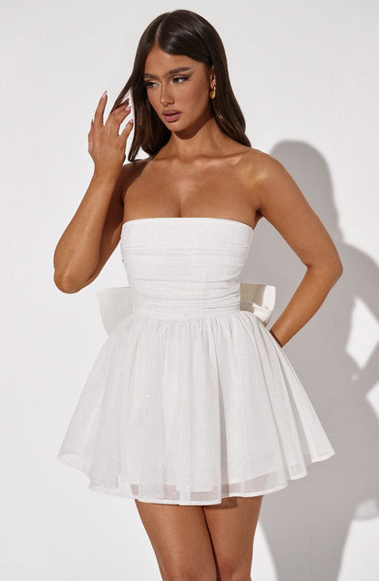 Vestido Mini Katrina - Brillo Marfil