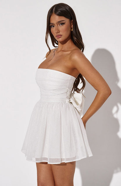 Vestido Mini Katrina - Brillo Marfil
