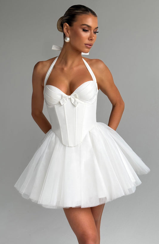 Vestido Mini Keely - Marfil