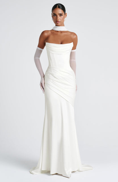 Vestido Maxi Kensington - Marfil