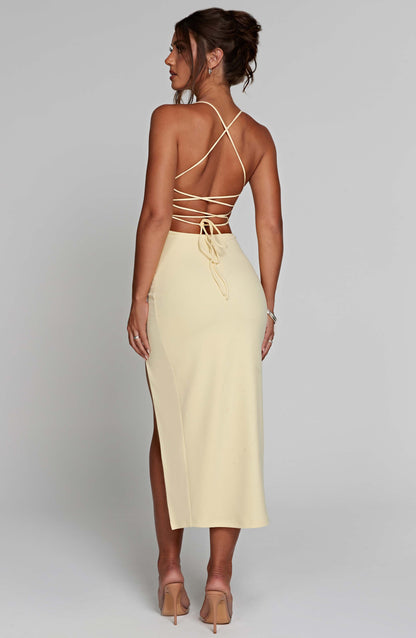 Vestido Midi Kiana - Limón