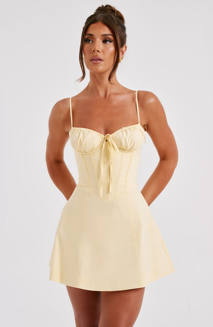 Vestido Mini Lacey - Limón