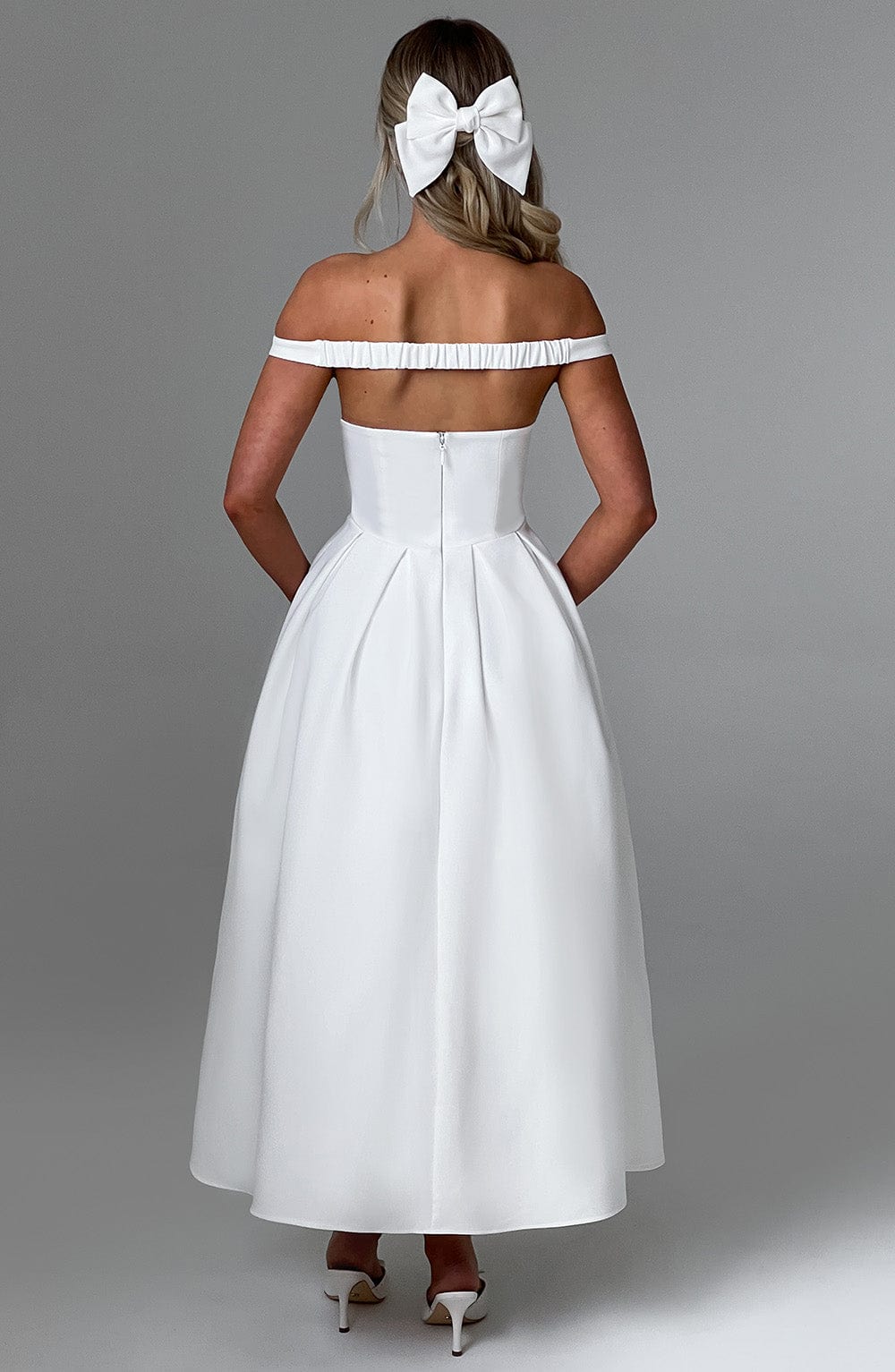 Vestido Midi Lanetta - Marfil