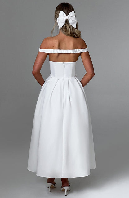Vestido Midi Lanetta - Marfil
