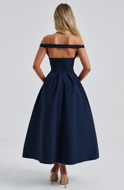 Vestido Midi Lanetta - Marino