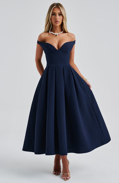 Vestido Midi Lanetta - Marino