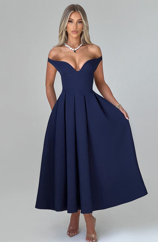 Vestido Midi Lanetta - Marino