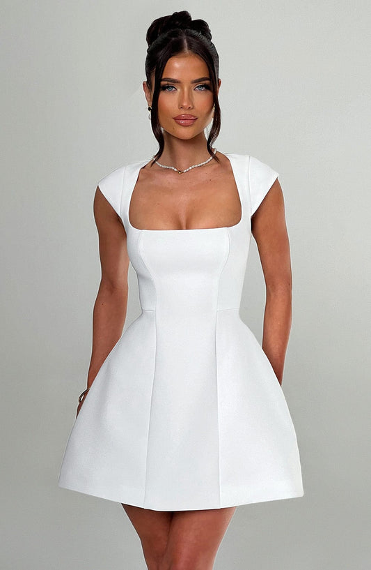 Vestido Mini Lena - Marfil
