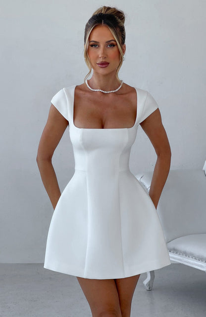 Vestido Mini Lena - Marfil
