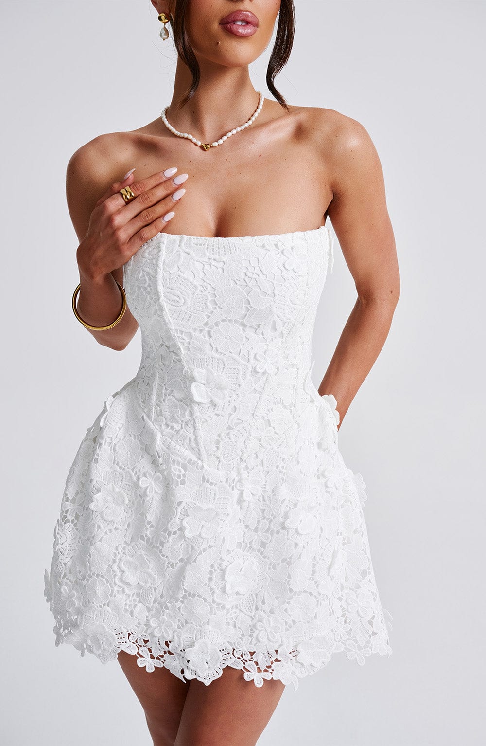 Vestido Mini Leona - Marfil