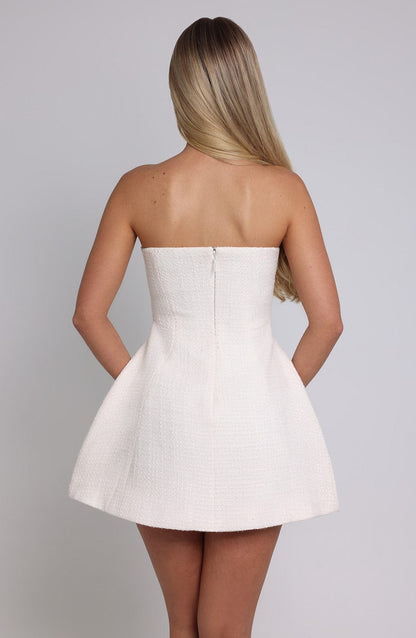 Vestido Mini Lottie - Marfil