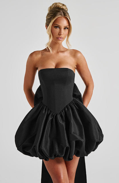 Vestido Mini Lotus - Negro